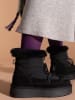Gooce Leder-Winterboots "Warm" in Schwarz