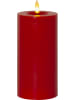STAR Trading LED-Wachskerze "Flamme Flow" in Rot - (H)17 cm