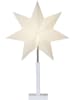STAR Trading Staande lamp "Karo" beige/wit - (B)43 x (H)70 cm