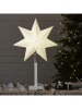 STAR Trading Staande lamp "Karo" beige/wit - (B)43 x (H)70 cm