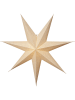 STAR Trading Papierstern "Cotton" in Beige - Ø 60 cm