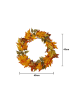STAR Trading Dekoracyjny wieniec LED "Autumn" w kolorze pomarańczowym - Ø 45 cm