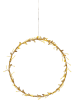 STAR Trading Dekoracyjny wieniec LED "Gold" w kolorze złotym - Ø 28 cm