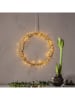 STAR Trading Dekoracyjny wieniec LED "Gold" w kolorze złotym - Ø 28 cm