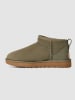 UGG Schaffell-Ankle-Boots "Ultra Mini" in Khaki