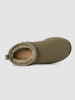 UGG Schaffell-Ankle-Boots "Ultra Mini" in Khaki
