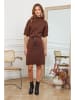 Joséfine Strickkleid "Beka" in Hellbraun