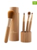 Luvia Cosmetics 5-delige cosmeticapeenseelset "Bamboo" in Natur