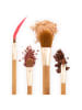 Luvia Cosmetics 5-delige cosmeticapeenseelset "Bamboo" in Natur