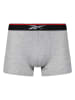 Reebok 3er-Set: Boxershorts "Glynn" in Schwarz/ Hellgrau/ Anthrazit