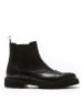 British Passport Leder-Chelsea-Boots in Schwarz