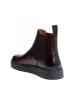 British Passport Leder-Chelsea-Boots in Braun