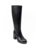British Passport Leder-Stiefel in Schwarz