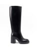 British Passport Leder-Stiefel in Schwarz
