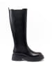 British Passport Leder-Stiefel in Schwarz