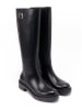 British Passport Leder-Stiefel in Schwarz