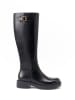 British Passport Leder-Stiefel in Schwarz