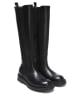 British Passport Leder-Stiefel in Schwarz