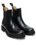British Passport Leder-Chelsea-Boots in Schwarz