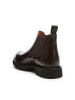 British Passport Leder-Chelsea-Boots in Braun