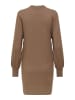 ONLY Strickkleid in Hellbraun