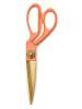 DESIGNWORKS INK ® Schaar "Poppy" oranje/goudkleurig - (L)19,7 cm