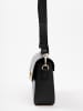 Lia Biassoni Leder-Umhängetasche in Schwarz - (B)22 x (H)16 x (T)7 cm