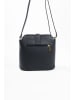 Lia Biassoni Leder-Umhängetasche in Schwarz - (B)24 x (H)22 x (T)10 cm