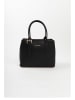 Lia Biassoni Leder-Henkeltasche in Schwarz - (B)33 x (H)25 x (T)11 cm