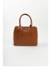 Lia Biassoni Leren handtas lichtbruin - (B)33 x (H)25 x (D)11 cm