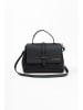 Lia Biassoni Leder-Henkeltasche in Schwarz - (B)23 x (H)19 x (T)12 cm