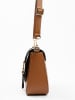 Lia Biassoni Leder-Umhängetasche  in Hellbraun - (B)24 x (H)18 x (T)8 cm