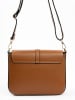Lia Biassoni Leder-Umhängetasche  in Hellbraun - (B)24 x (H)18 x (T)8 cm