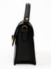 Lia Biassoni Leder-Henkeltasche in Schwarz - (B)25 x (H)16 x (T)8 cm