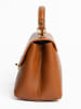Lia Biassoni Leren handtas lichtbruin - (B)23 x (H)16 x (D)12 cm