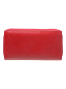 Puccini Skórzany portfel "Murano" w kolorze czerwonym - 20 x 10 x 2 cm