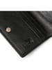 Puccini Leder-Geldbörse "Zen" in Schwarz - (B)8,5 x (H)11,5 x (T)2 cm