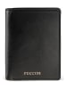 Puccini Leder-Geldbörse "Zen" in Schwarz - (B)8,5 x (H)11,5 x (T)2 cm