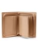 Puccini Leder-Geldbörse "Zen" in Beige - (B)13 x (H)10 x (T)2 cm
