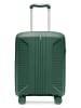 Puccini Hardcase-Trolley "Berlin" in Grün - (B)38 x (H)54 x (T)22 cm