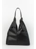 Christian Laurier Leder-Schultertasche "Halo" in Schwarz - (B)38 x (H)40 x (T)10 cm