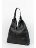 Christian Laurier Leder-Schultertasche "Halo" in Schwarz - (B)38 x (H)40 x (T)10 cm