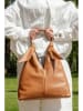 Christian Laurier Leder-Schultertasche "Halo" in Hellbraun - (B)38 x (H)40 x (T)10 cm