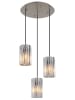 Globo lighting Hängeleuchte ''Cayden'' in Silber - (H)120 x Ø 38,5 cm