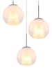 Globo lighting Hängeleuchte ''Barry'' in Silber - (H)120 x Ø 45 cm