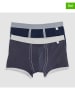 COTONELLA 2er-Set: Boxershorts in Dunkelblau/ Grau