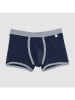 COTONELLA 2er-Set: Boxershorts in Dunkelblau/ Grau