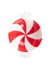 Homla Schale "Lollipop" in Weiß/ Rot - Ø 14 cm