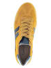 Gabor Leder-Sneakers in Gelb/ Dunkelblau
