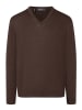 Maerz Muenchen Wollpullover in Dunkelbraun
